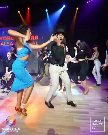 215K views · 5.4K reactions | Salsa on the stage during Tromboranga Salsa Orquesta concert Dancers: Fadi Fusion, Bersy Cortez, Sara Panero, Eloy Rojas Event: World Stars Salsa Festival - Albena / Bulgaria Videographer: Social Dance TV #dance #salsa #albena #bulgaria #baile #socialdancetv #dancing #bailando #dancevideo | Social Dance TV | Facebook