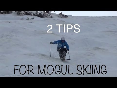 Two tips for mogul skiing