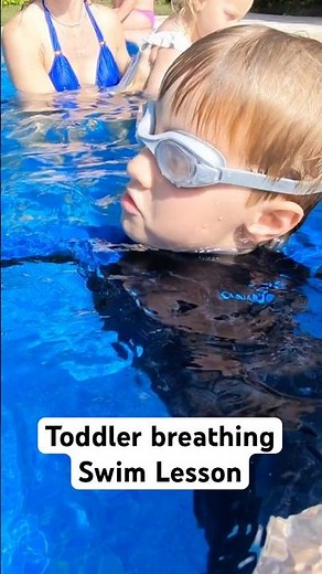 Toddler Swimming | How to breathe when swimming #swimming #swimmingpool #toddlers #swimlessons #swim
