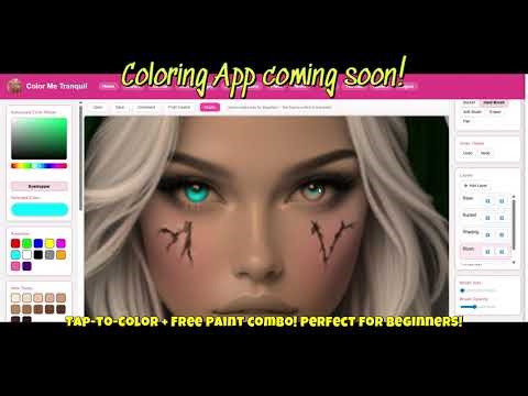 How to Perfectly Color Grayscale Portraits in the Color Me Tranquil Digital Coloring App