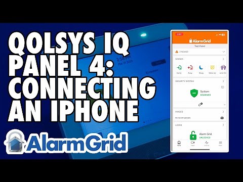 Qolsys IQ Panel 4: Connecting an iPhone