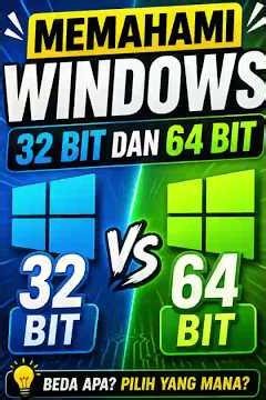 Memahami Windows 32 bits dan 64 bits #duniadigital #duniakomputer