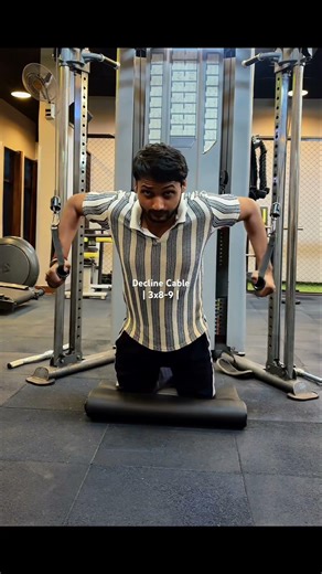 Target lower chest in correct form.