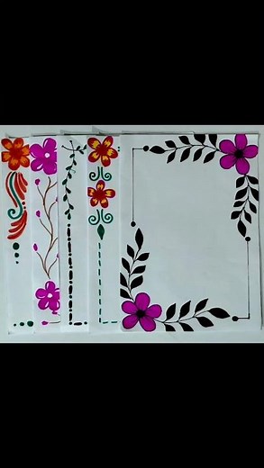 5 Easy and beautiful border designs