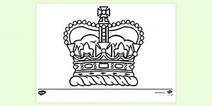 Crown Colouring Sheet
