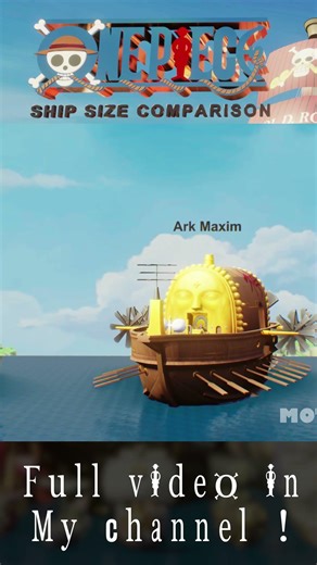 One Piece Ship Size Comparison Tiktok part08 #comparison #onepiece #ship