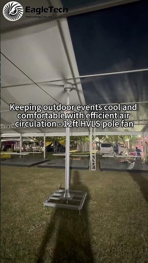 Portable HVLS Pole Fan for Outdoor Events, Exhibitions & Large Spaces