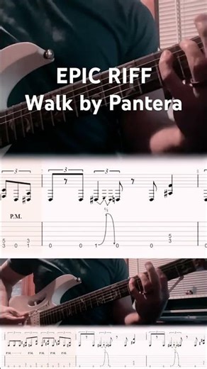 Walk Riff 🤘 | Guitar Lesson #shorts