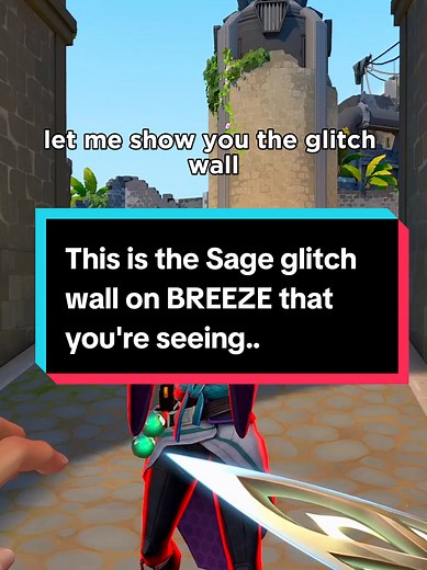 Sage Glitch Wall on Breeze in Valorant Gameplay