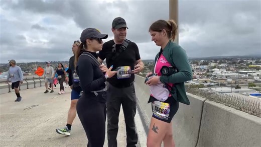 #BREAKING: NCIS has arrested a US CITIZEN for taking pictures in a public space on the Coronado Bay Bridge during the 38th Bay Bridge Walk/Run. | San Diego Web Cam