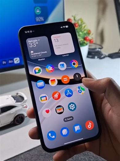 Liquid Glass Status Bar Tutorial for Poco F7