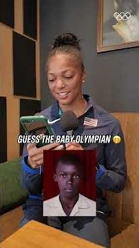 Can Gabby Thomas recognise these athletics icons when they were younger? 👶 #Olympics