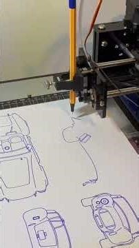 Pen Plotting a Shelby Cobra 427 Blueprint 🏎️✍️