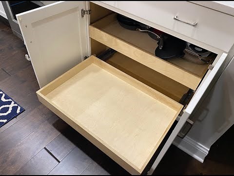 Installing Kitchen Cabinet Pull-Out Drawers
