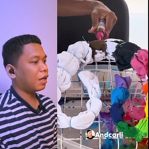 6.7M views · 53K reactions | Kreasi membuat jaket polos jadi warna warni #kreasi #kreatif #tutorial #idekreatif #idea #fbpro #monet #jaket #hodie | Anna Humba | Facebook