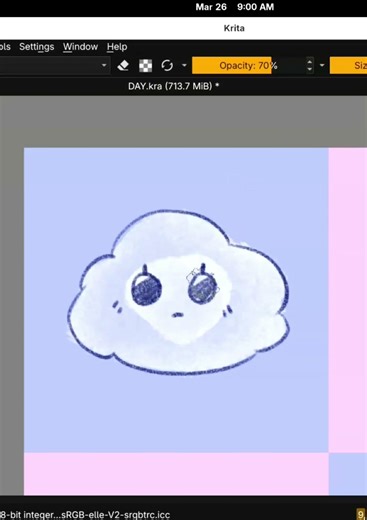 day1 of cloud stickers #art #digitalart #artist #clouds #stickers #day1