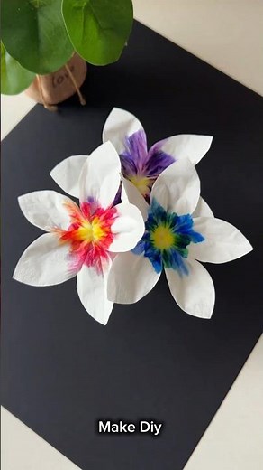How to Make Magic Tissue Paper Flower 🌸 | Easy DIY Blooming Flower Trick #artandcraft #papercraft