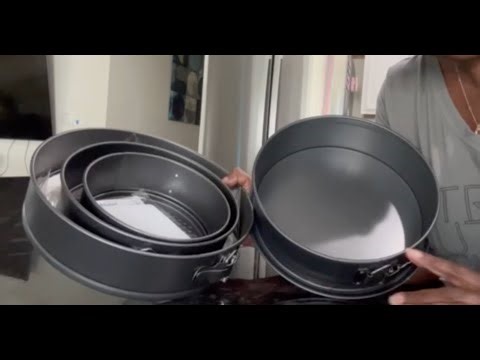 Baking - Spring Form Pan Set and Nordic Ware Pan Springform, 9 Inch, Charcoal