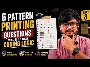 These 6 Pattern Printing Questions Will Build Your Coding Logic 🚀 | Java Pattern Tutorial