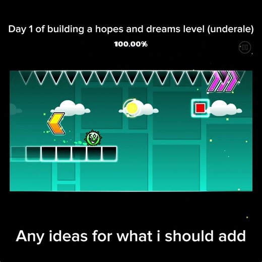 Day 1 of building a hopes and dreams level (undertale)
