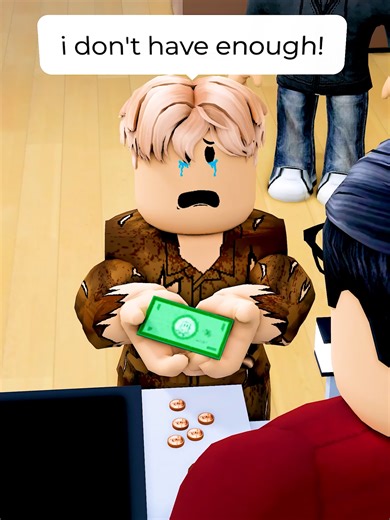 Homeless Kid Needs A Penny! 😨 #roblox