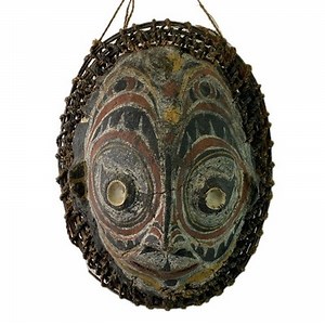 Oceanic Tribal Carved Wood Mask Papau New Guinea Sepik River Region 20th Century | eBay