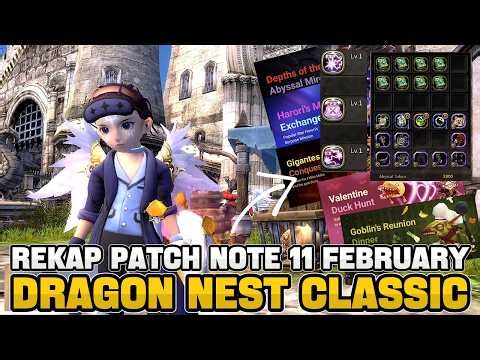REKAP PATCH NOTE 11 FEBRUARY DRAGON NEST CLASSIC