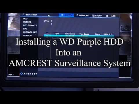 How to Install a WD Purple HDD in an Amcrest Surveillance System