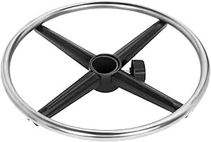 Kaleurrier Metal Chrome Foot Rest Foot Ring for Studio Drafting Chair Office Stool Salon Stool,16 inches Diameter