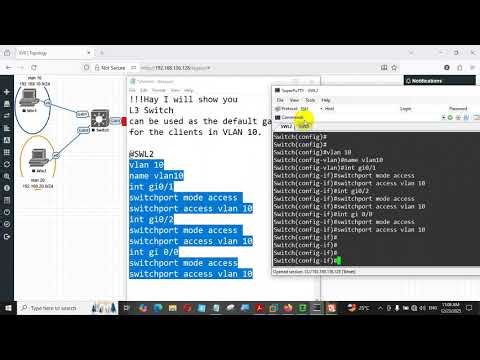 #CCNP (switch)Use L3 switch as default gateway router
