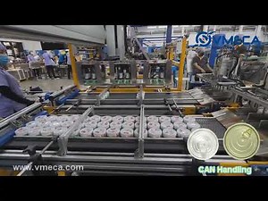 Can producing line (easy open cans) - "VMECA" pick and place solutions
