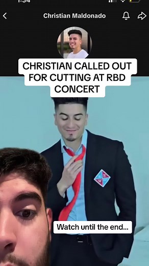 CHRISTIAN CALLED OUT FOR CUTTING AT RBD CONCERT #rbd#rebelde#influencer#christianmaldonado#fyp#trending#viral#explore#shocking#xyz#youtube#parati#panchodoesitbetter#chisme#drama#youtube#mexico#hispanic