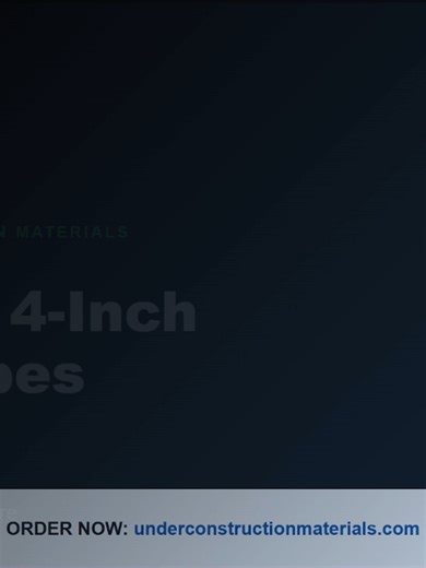 🚧 Builders know: **cheap pipes = expensive problems.** Our **4-Inch PVC Pipe** is strong, durable, and perfect for residential, commercial & industrial plumbing. 💪 Built for serious construction. 🔗 Get it here https://underconstructionmaterials.com/products/1/pvc-pipe-4inches #ConstructionTikTok #Builders #Plumbing #ContractorLife #PVCpipe