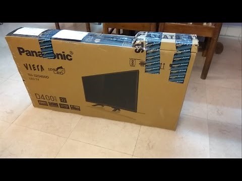 Panasonic TH-32D400D 32 inches HD Ready LED TV - UNBOXING