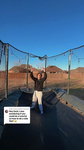 Replying to @Zoe_g1234 How to do a sideflip! 👍 #fypage #fyp #foryoupage #xyzcba #flips #tutorial
