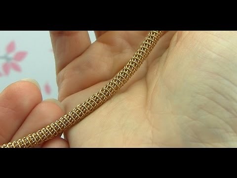 Coiled Coil / Tubular Weave Wire Wrapping Tutorial Demo