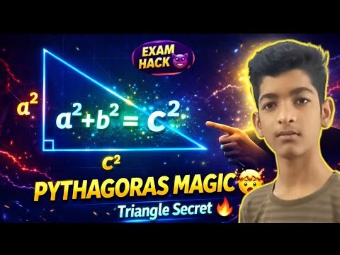Pythagoras Theorem for Class 8–10 | Magic Trick Style | Pythagoras Theorem ka Magic with right angle