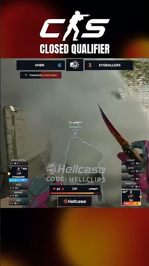 JW KNIFES the LAST CT off the bomb #ESL #cs #cs2 #hellcase