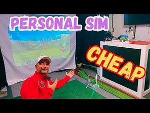 How I built a Dream $25000 Home Golf Simulator for UNDER $2000!! DIY, Cheap, Easy