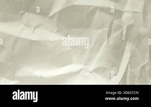 Crumpled paper texture with dynamic light reflections, abstract animation showcasing flowing shadows and highlights, seamless loop motion graphic for creative backgrounds in 4k.