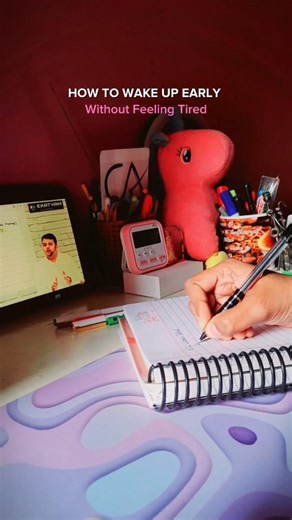 How to Wake Up Early without feeling tired 😩 #wakeupearly #productivehabits #studentroutine