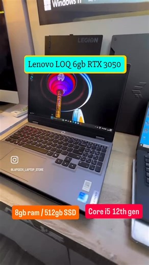 L͟a͟p͟g͟e͟e͟k͟ store on Instagram: "🔥 GAMING BEAST FOR SALE 🔥 Lenovo LOQ Gaming Laptop 🎮💻 ✅ Intel Core i5 – 12th Gen ✅ 8GB DDR5 RAM ⚡ ✅ 512GB NVMe SSD 🚀 ✅ NVIDIA RTX 3050 – 6GB 🎯 ✅ RGB Backlit Keyboard 🌈 ✅ Original Box & Charger 📦🔌 💥 Perfect for gaming | editing | streaming | multitasking 💯 Powerful performance with next-gen graphics 📞 Call / WhatsApp: 7006964551 📍 Location: Khanyar, near PDD Department 🚚 Home Delivery Available 💳 EMI Available on Credit Cards ⚠️ Limited Stock – F