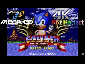 Sonic CD (4K 60FPS) PIXEL PERFECT - Mega CD / Sega CD Gameplay