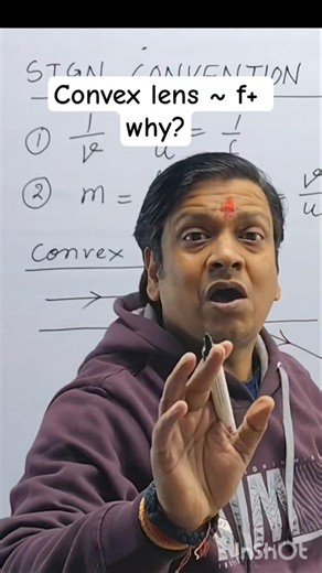 Why Focal Length of Convex Lens is Positive | Class 10 Physics | Board 2026