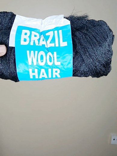Simple Crochet Hairstyle with Brazilian Wool Tutorial