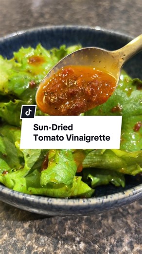 Many store-bought vinaigrettes have added sugars—but not this easy homemade one! This vinaigrette uses both sun-dried tomatoes and their flavorful oil, blending with white balsamic, lemon juice and garlic for a dressing that’s rich, zippy and ready in seconds. To get the recipe, visit our profile and click the