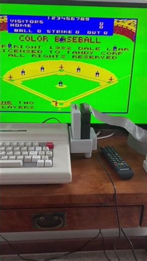 Color Baseball on Tandy Color Computer 3.