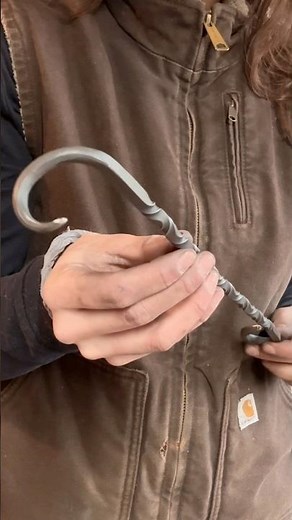 Hand-forged steak turner out of stainless steel🔥 #blacksmith#forge#steak#handforged#metalart