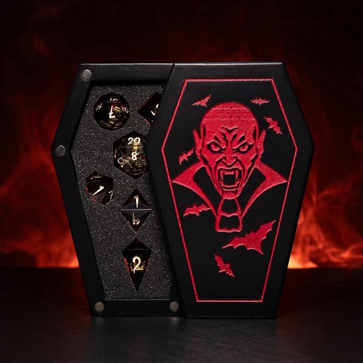 Vampire Dice Set, Sharp Edge Epoxy Resin, DND Gaming - Etsy