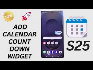 Galaxy S25/S25+/Ultra: How to Add Calendar Count Down Widget to Lock Screen